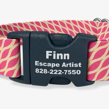 closeup view of personalization